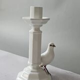 Vintage Costa Italy white ceramic candle holder - 1950s