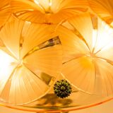 Lampe de table Dégué | Art Déco | Base en laiton lourd | millésime des années 1930