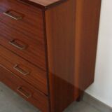 Commode bois 4 tiroirs vintage