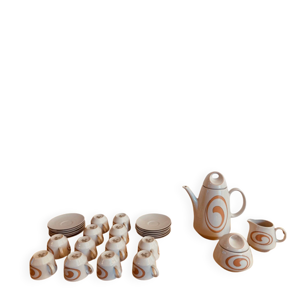 Service à café en porcelaine bareuther bavaria vintage années 70