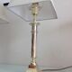 Pair of brass lamps art deco style 60s-70s