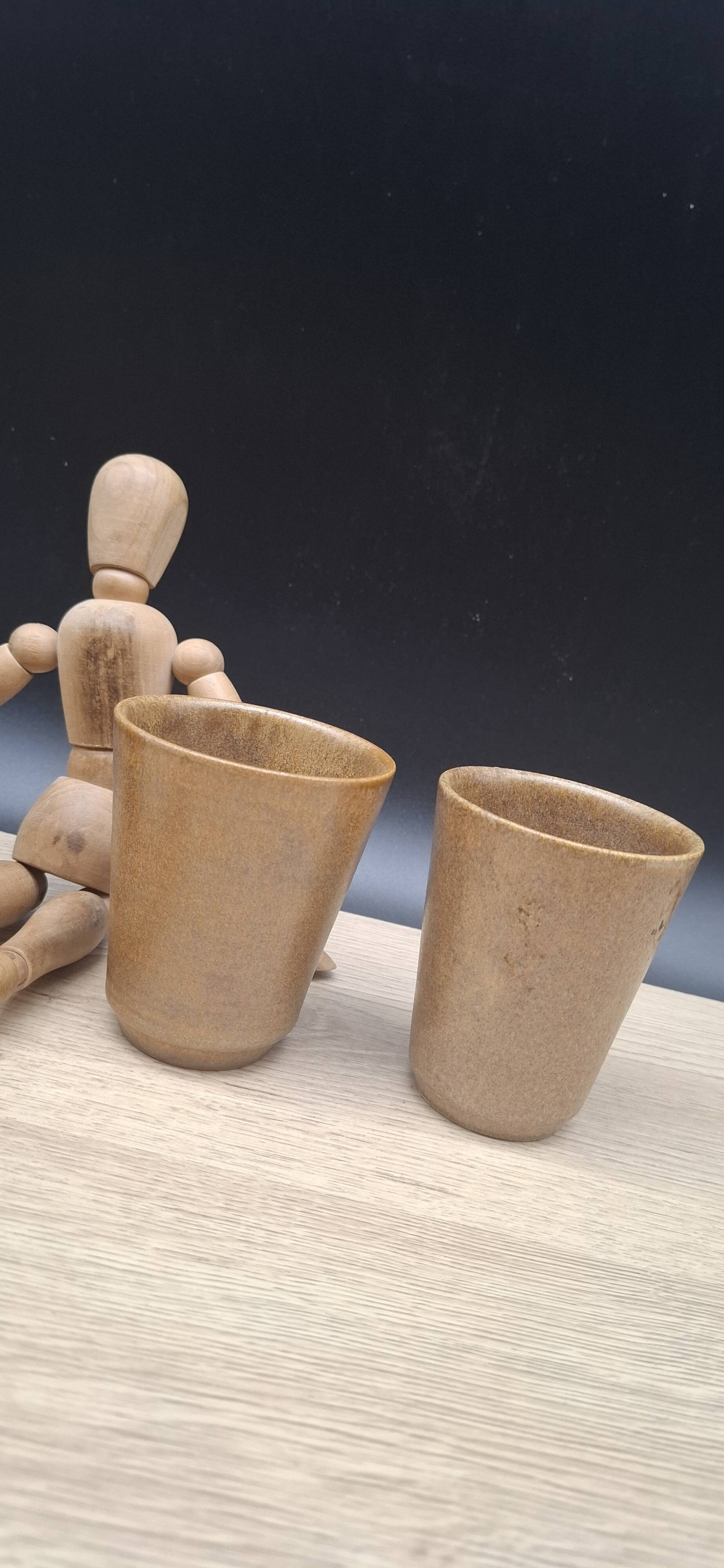 Set of 4 Digoin stoneware cups and tumblers 1