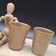 Set of 4 Digoin stoneware cups and tumblers 1