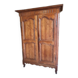 Louis xv style cabinet in oak from the 19th century