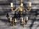 French Vintage Louis XV Style Bronze Chandelier & Sconce Set