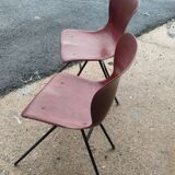 Set of chairs Pagholz Model 15074 by Elmar Flottoto in 1956