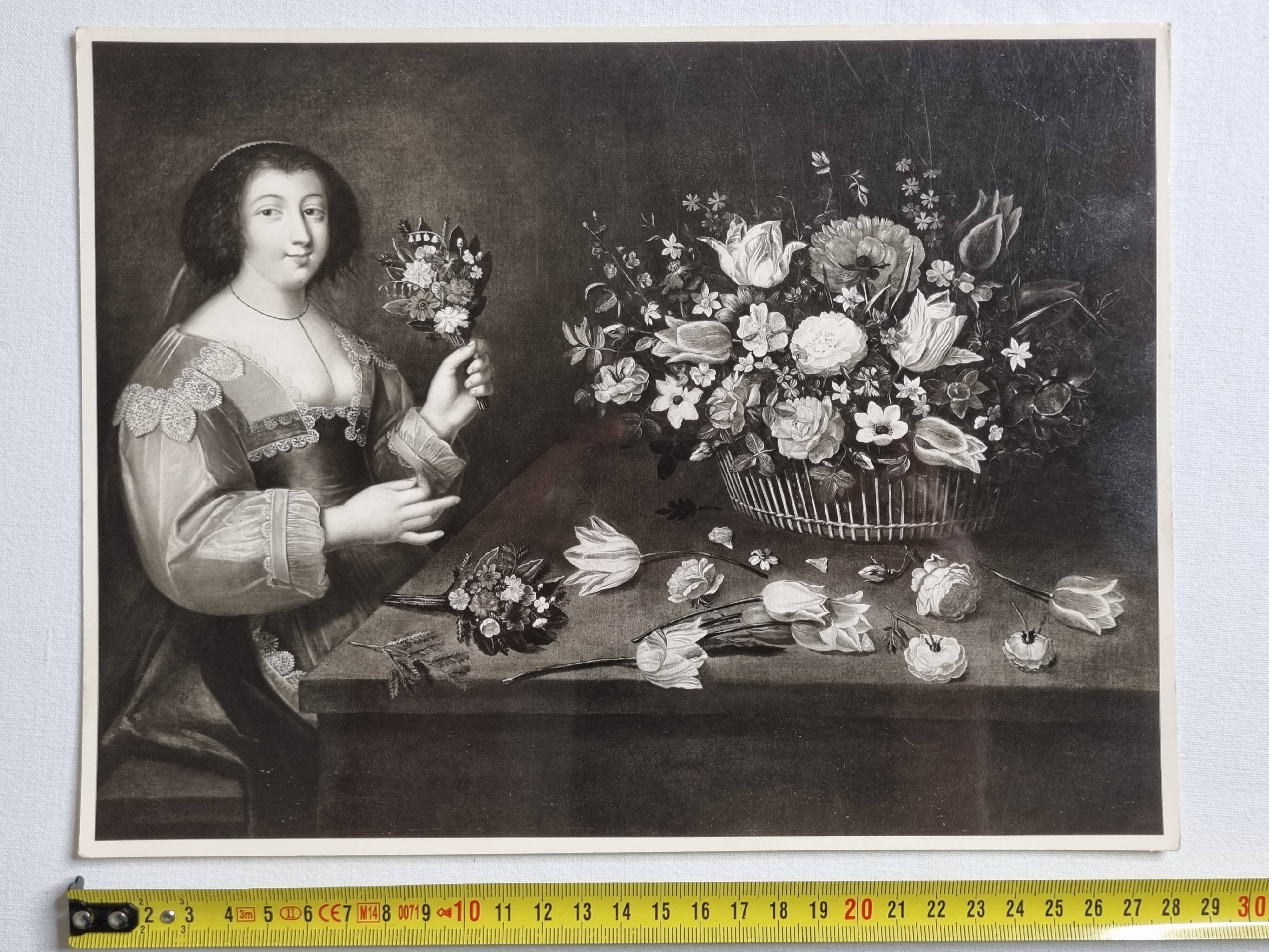 Art photography after Jacques Linard, The flower girl, 60s-70s