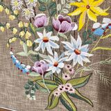 MCM needlepoint wall art - wild flower bouquet