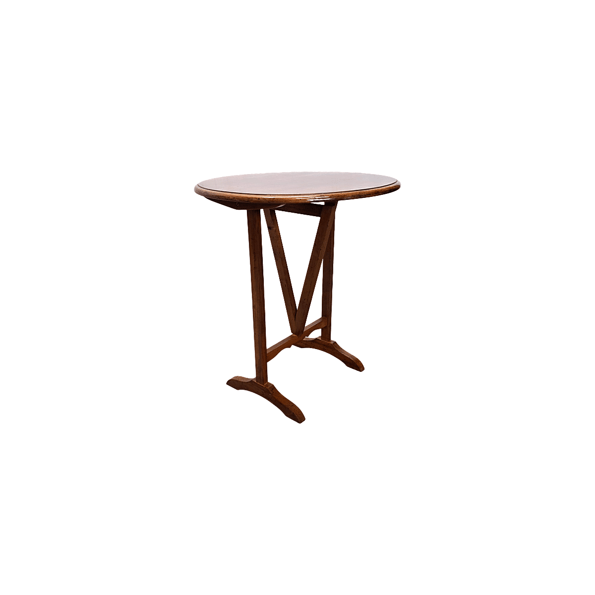 Vintage French Cherry Wood Vigneron Side Table, 1980s