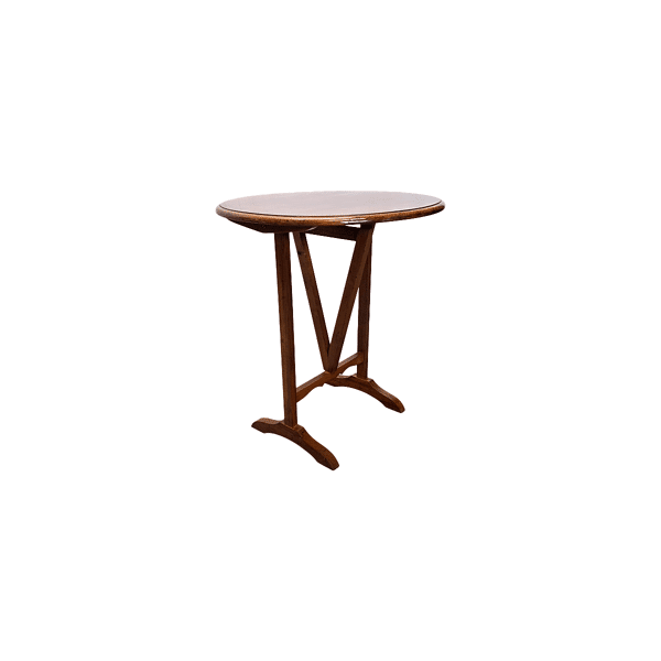 Table d'appoint vigneron en cerisier français vintage, années 1980
