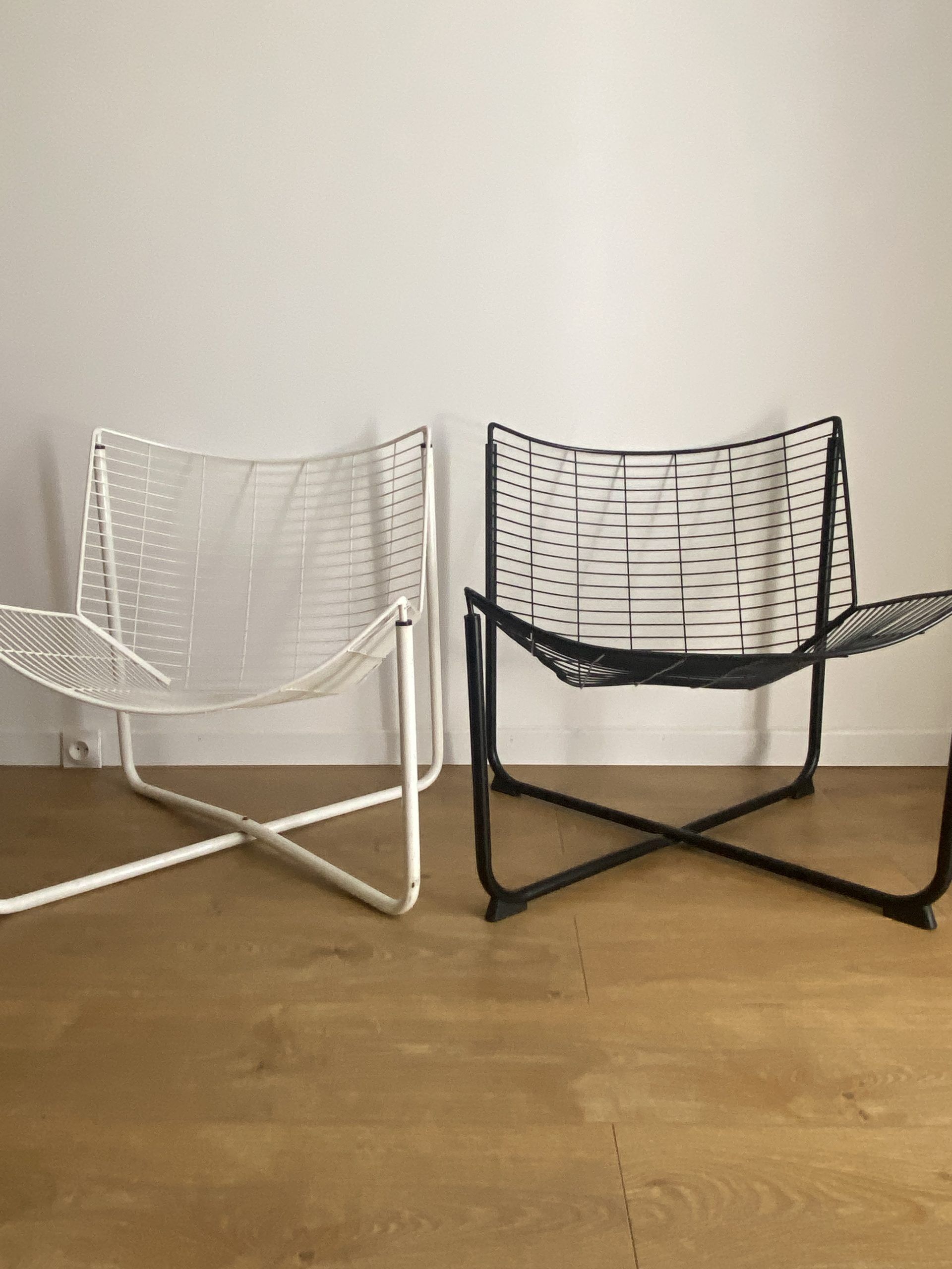 Black räane armchair by niels gammelgaard for ikea