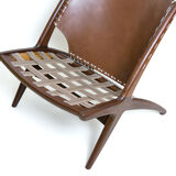 Iconic "Krysset" Chair Design Fredrik Kayser For Gustav Bahus 50s 60s Scandinavian Modern