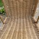 Fauteuil en rotin vintage