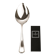 Serving spoon Christofle model America in silver-plated metal, design by Luc Lanel.