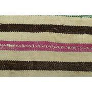 1970s Vintage Turkish Oushak Handmade Wool Cotton Beige Area Rug 137x221