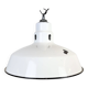 Industrial White Enamel Factory Pendant Lamp from Abolite, 1960s