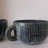 Pair of ceramic lunches Accolay 50s