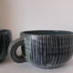 Pair of ceramic lunches Accolay 50s