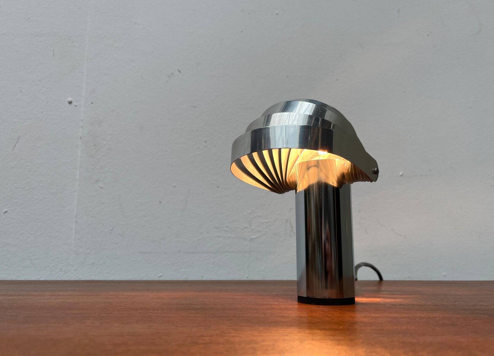 Vintage Swiss Visier table lamp from the space age by E. R. Nele for Temde, 1970s.