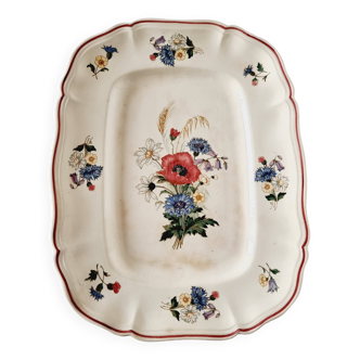 Sarraguemines&digion porcelain serving plate agreste model 1920