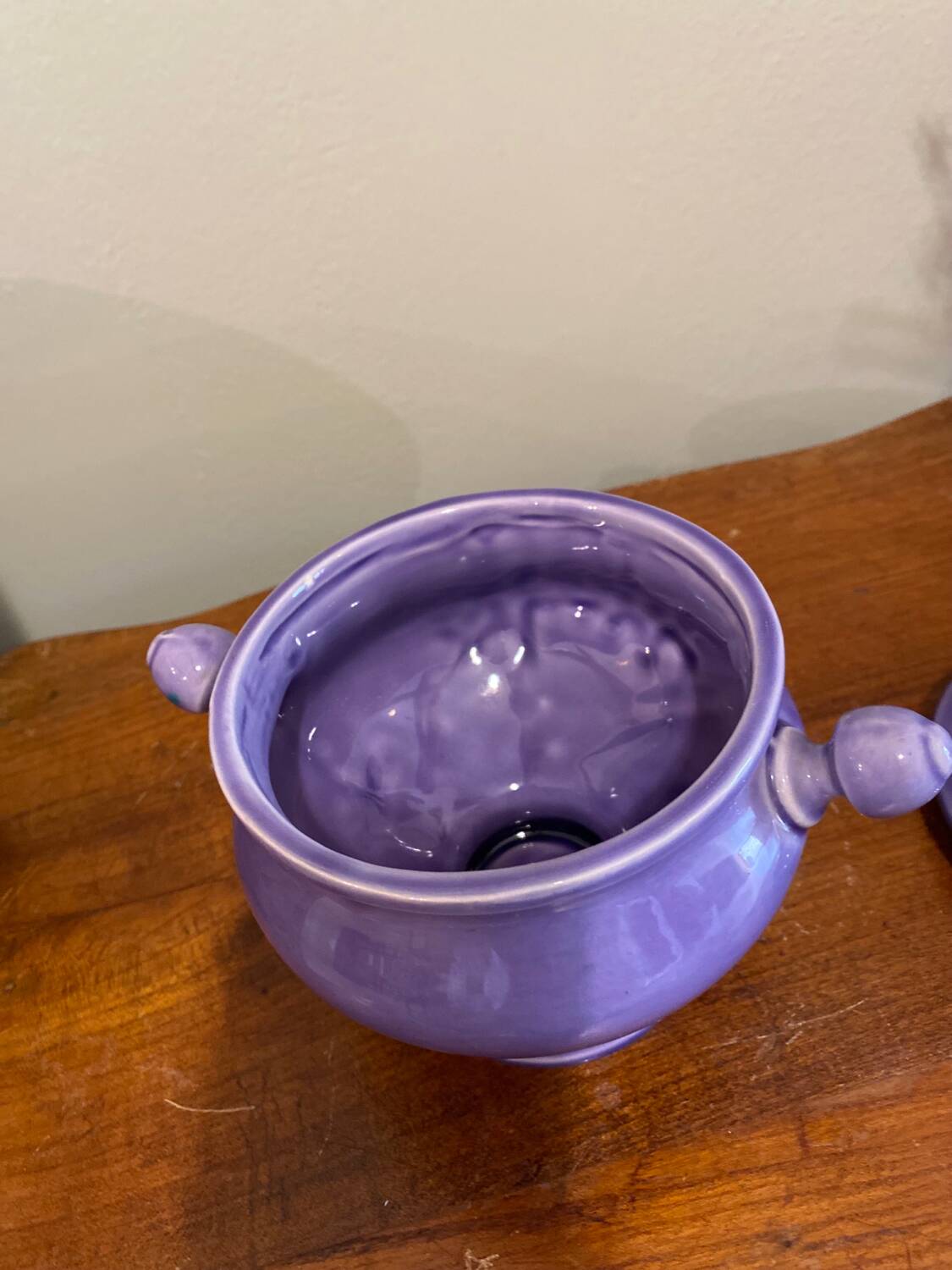 Pot, purple candy box