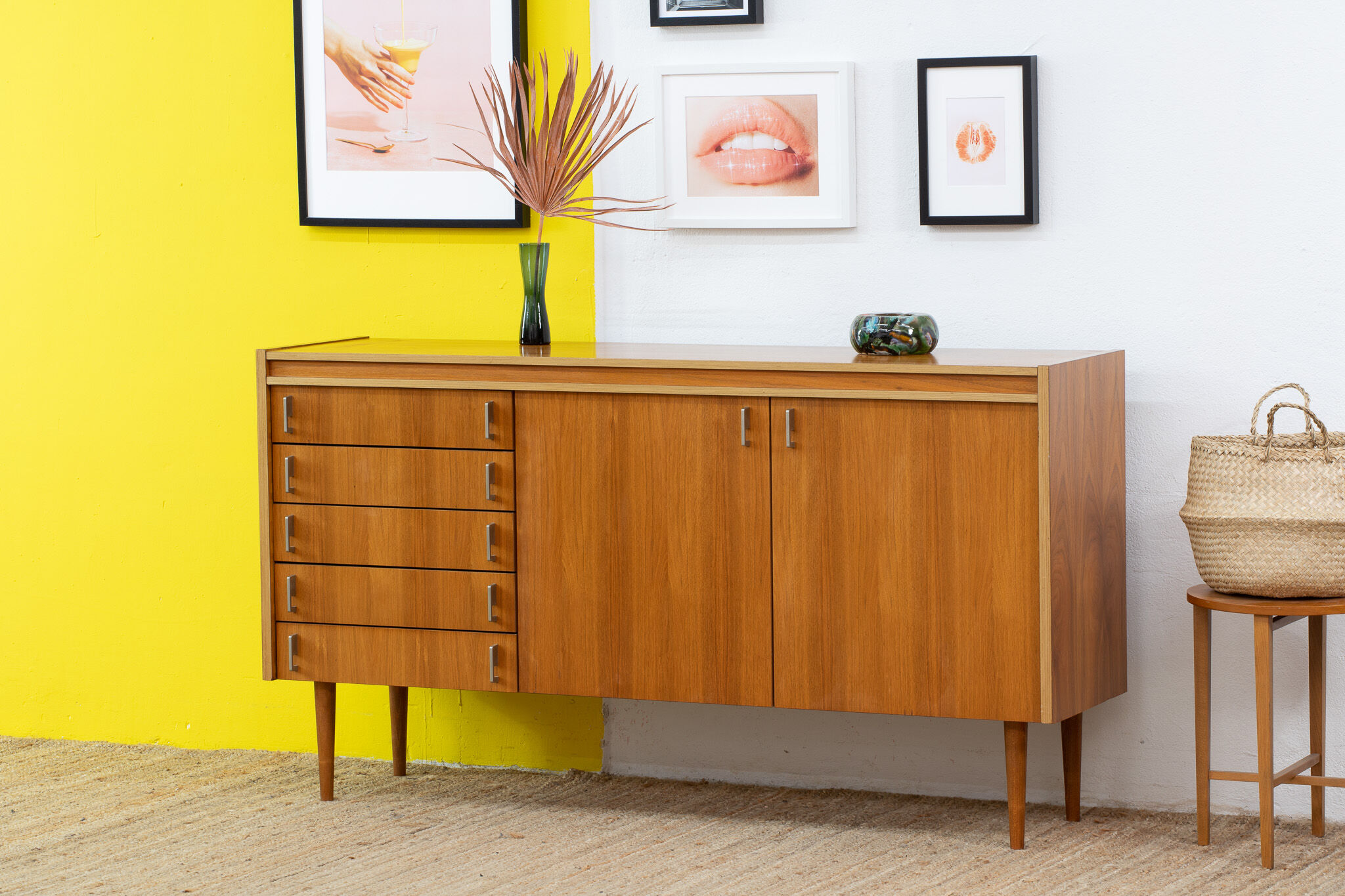 Vintage Scandinavian sideboard – 166 cm