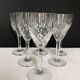 Set de 6 verres à vin en cristal taillé de Saint Louis modèle Chantilly