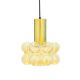 Mid-Century Modern Bubble Glass & Brass Ceiling Light by H. Tynell, 1960s