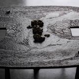 Thomas Serruys iron brutalist coffee table, Belgium, 2019