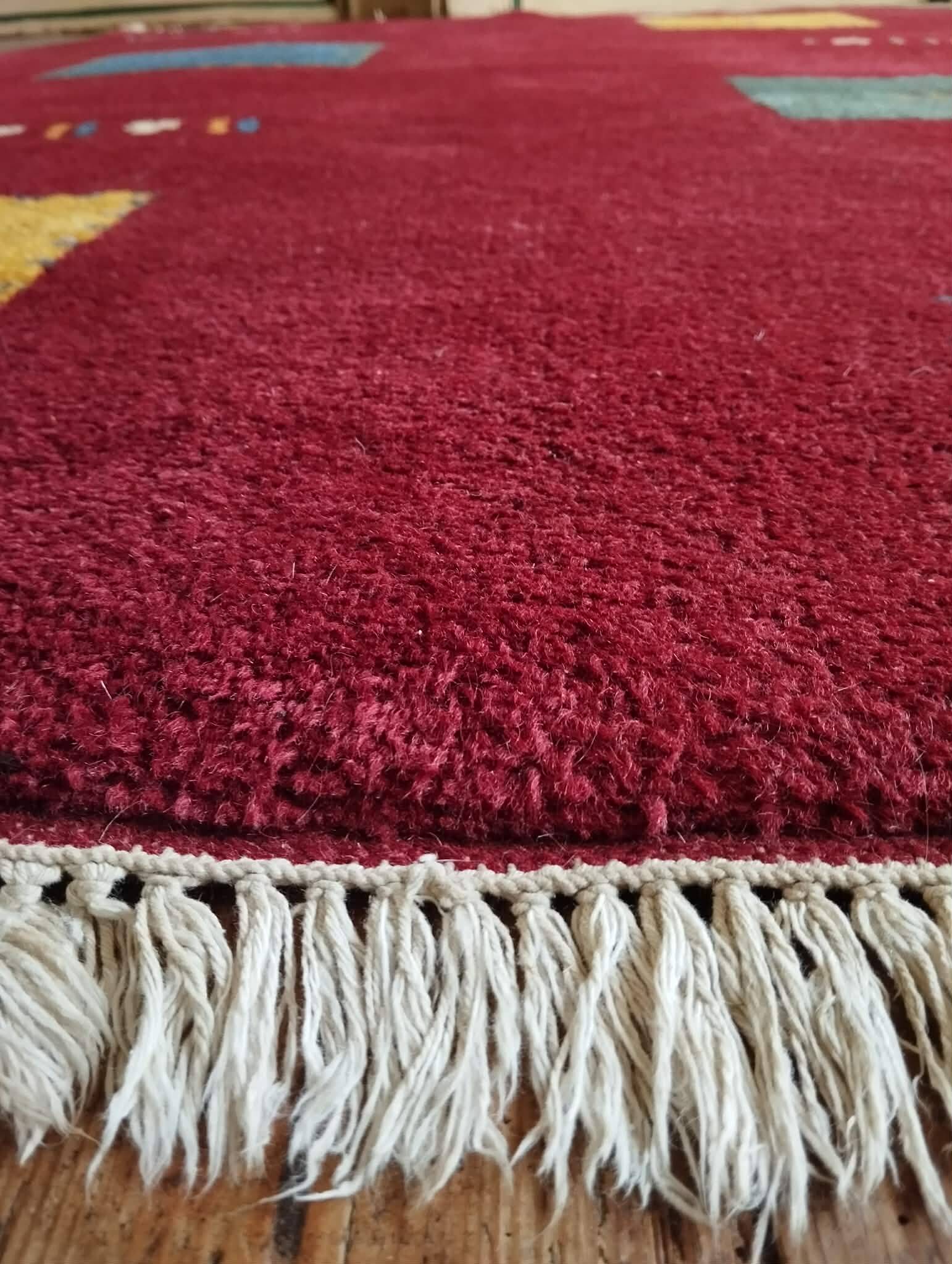 Handmade Indo Gabbeh rug 243x172cm