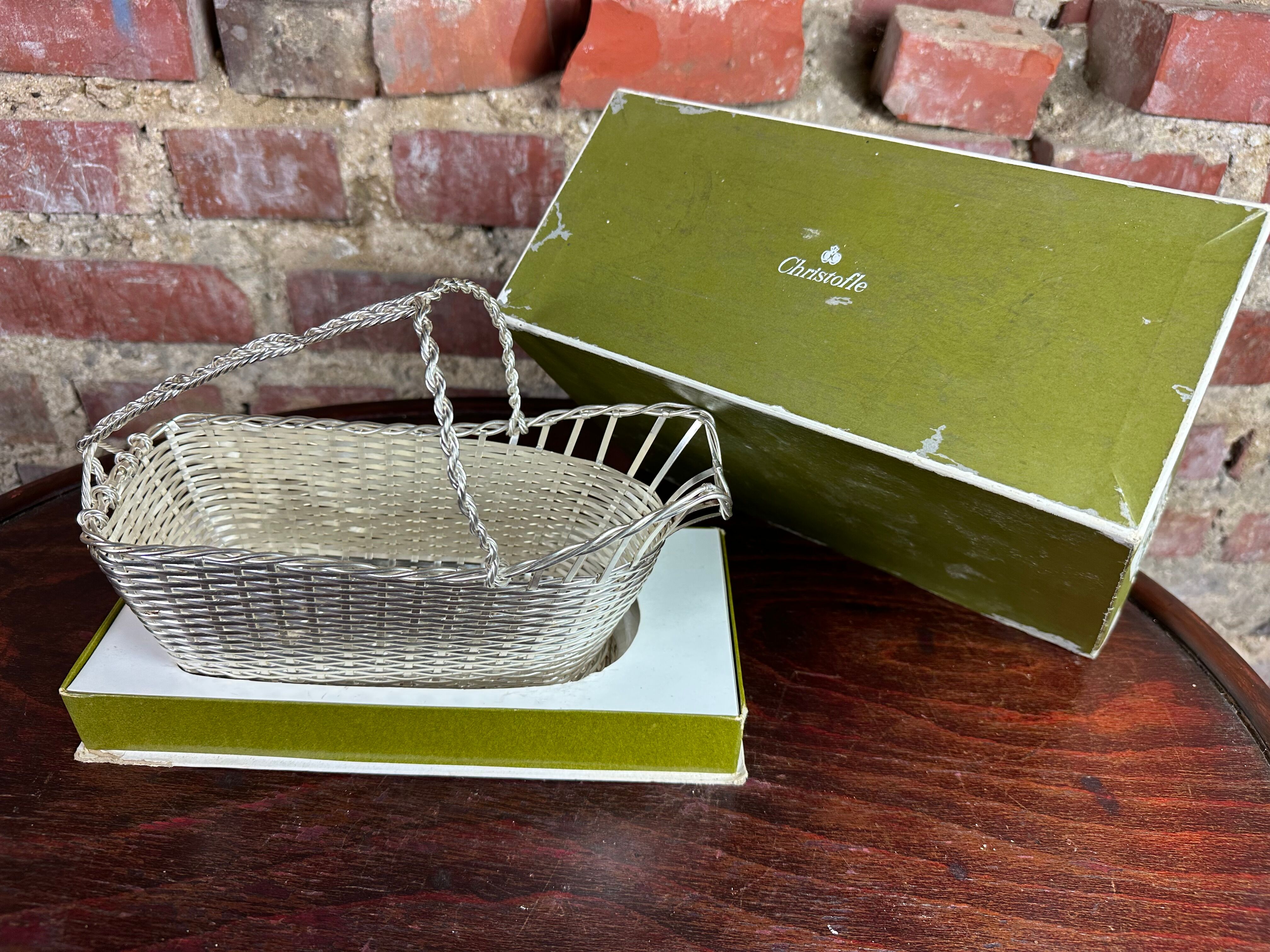 Christofle bottle holder in vintage silver metal 1970