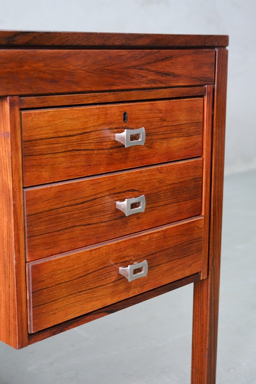 Rosewood Mid Century Desk, Norway 1970's