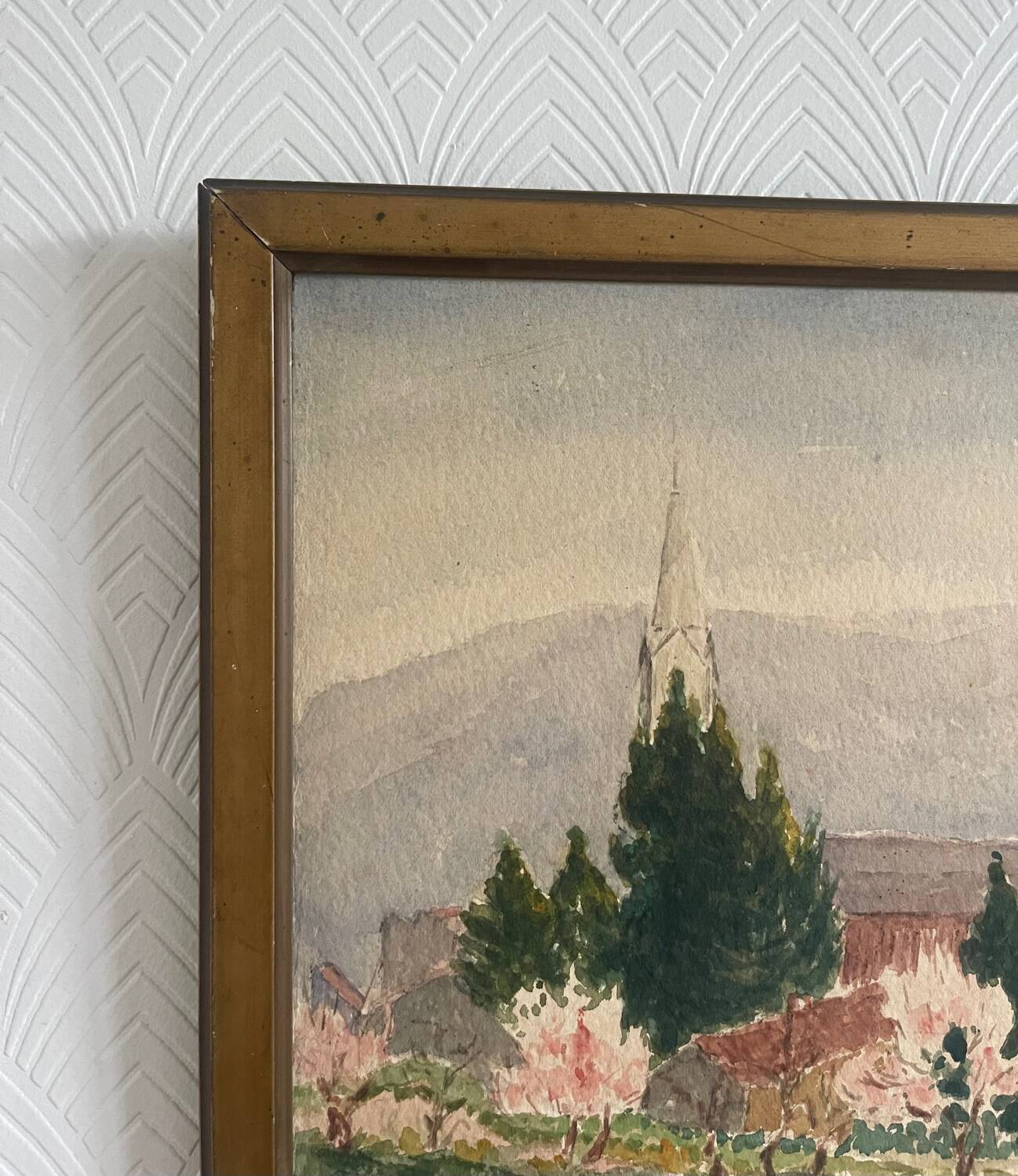 Original watercolor by Ray Perraud, 1933.