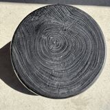 Pawn Black - Stool, side table, end table in solid mango wood.