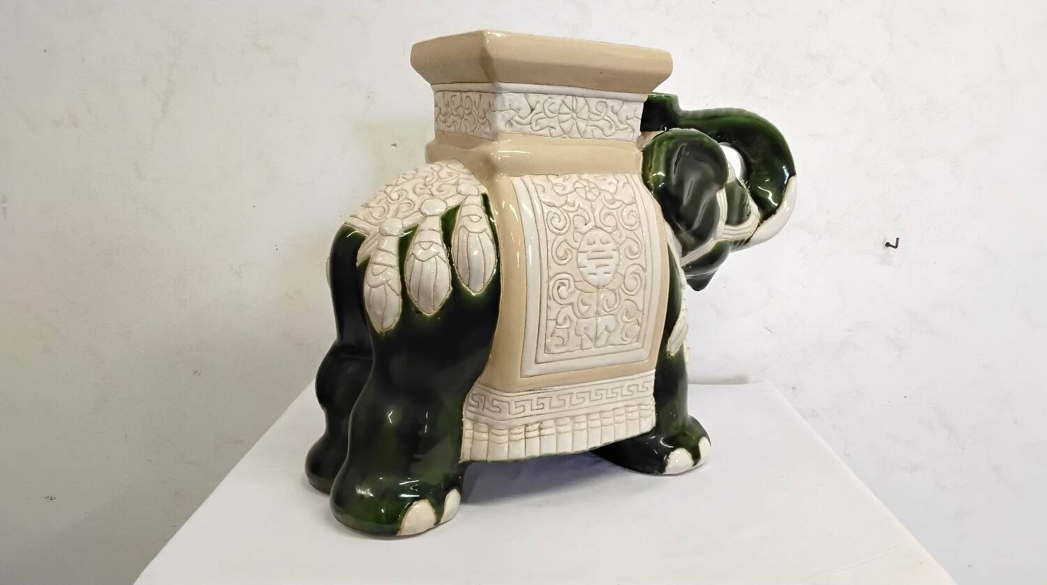 Vintage ceramic elephant plant pot