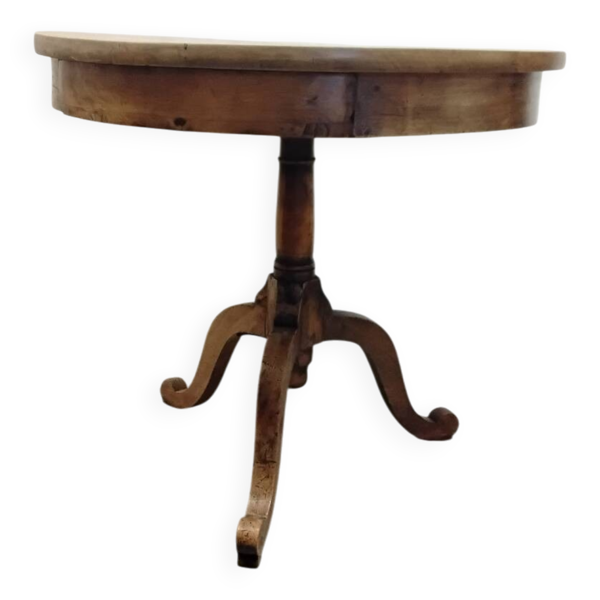 Table ronde en noyer