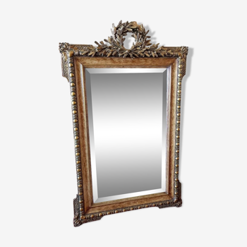 19th century beveled mirror 130 cm