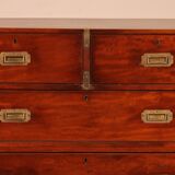 Mahogany Military or Naval Chest of Drawers - 19th Century