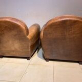 Paire de fauteuils club