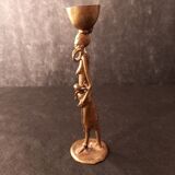 African bronze statue