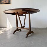 Table de vigneron en chêne, 1950