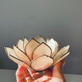 Fleur de lotus nacre et laiton