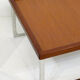Table basse carrée bois & métal