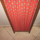 Vintage wood and fabric screen