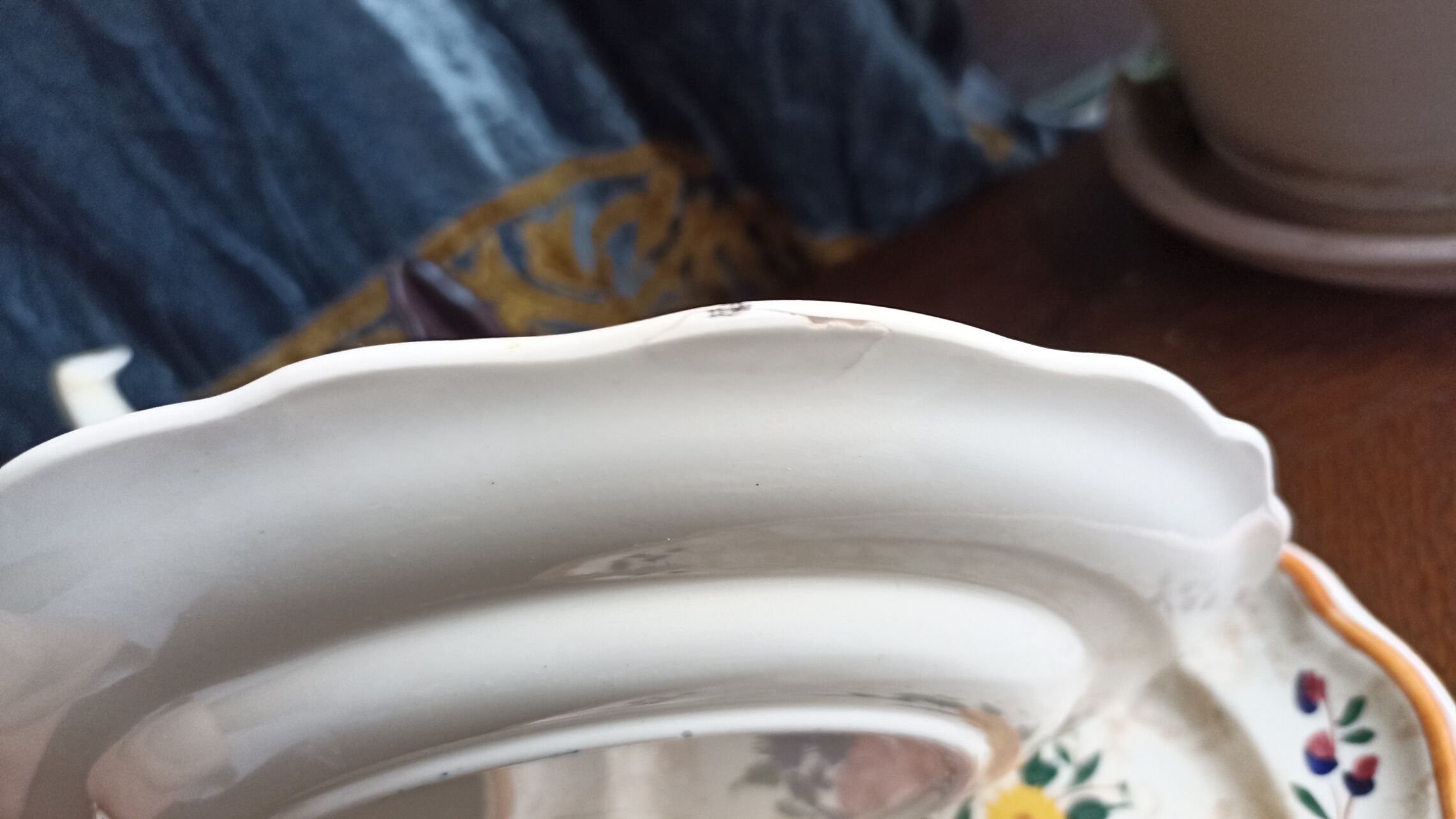 5 flat earthenware plates from Longchamp - Mistral