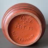 Fat Lava Red Vase by Carstens Tonnieshof, West Germany, 1960