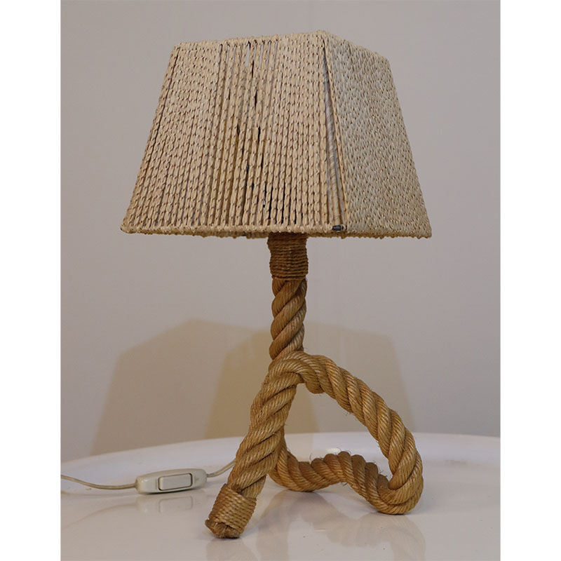 Vintage woven rope lamp circa 1950