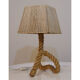 Vintage woven rope lamp circa 1950