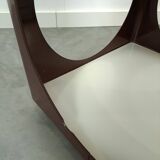 Table d'art Kubus Space Age Bruine