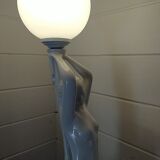 1970s lamp. Nude Art Deco style. 67cm.